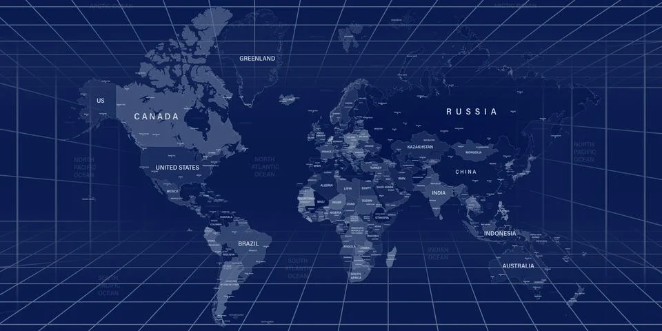 World News Background Image Visualization Render Illustrazione stock
