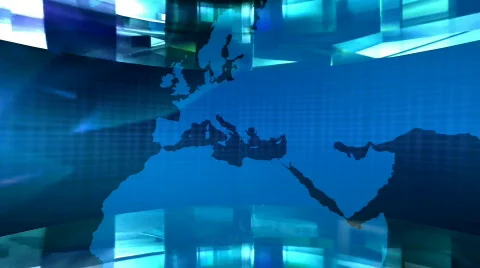 World news graphic (loop) Stock Footage 865869