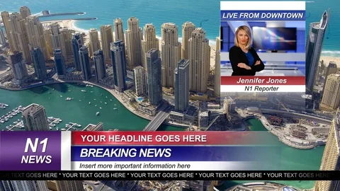 World News Lower Third Stock After Effects