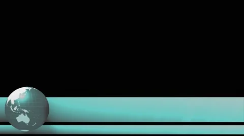 World news lower third rotating spinning newsroom title 3rd chyron l3rd loop 4k 動画素材 61037523