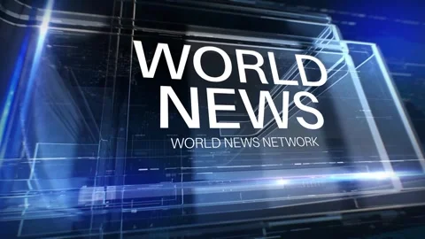 World News Promo After Effects stock