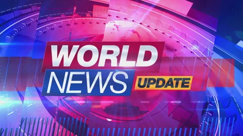World News Reveal Loop Animated Graphics - Europe Version Stock Footage 332269383