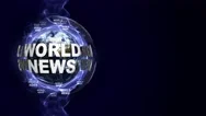 World News Text Animation And Earth, Background, Loop, 4K Stock Footage