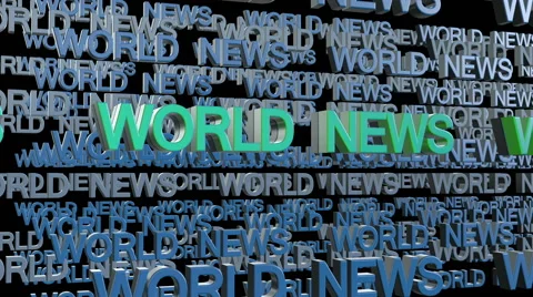 World news title Stock Footage 40549349