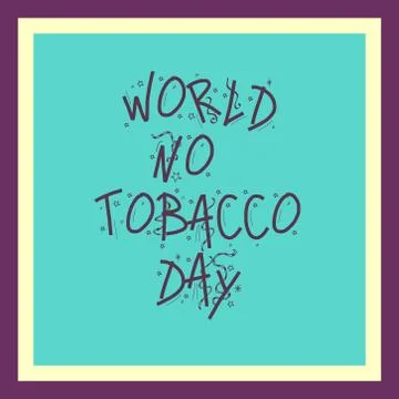 World No Tobacco Day. Stock-Illustration