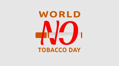 World no Tobaco Day text animation 스톡 동영상 304802041