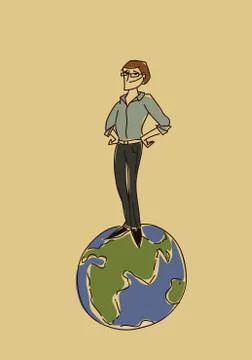 World number one vector illustration color stay Stock Illustration