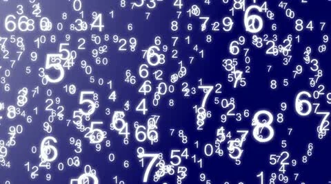 World of numbers Vídeo Stock 11387766
