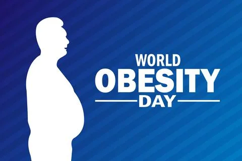 World Obesity Day Vector Illustration Ilustración de archivo