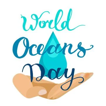 World Ocean Day Stock Illustration