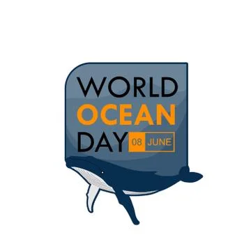 World Ocean Day Stock Illustration