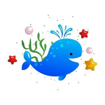 World ocean day vector cartoon illustration Stock Illustration