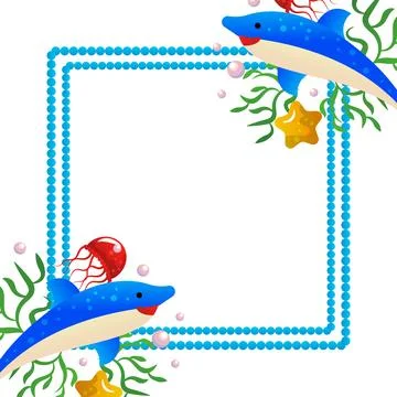 World ocean day vector cartoon illustration Stock Illustration