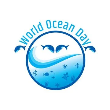 World ocean day. Vector illustration Stock Illustration