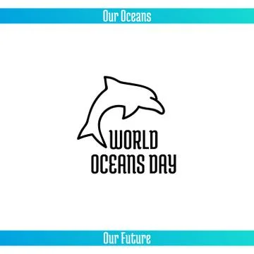 World Oceans Day Stock Illustration