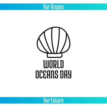 World Oceans Day Stock Illustration