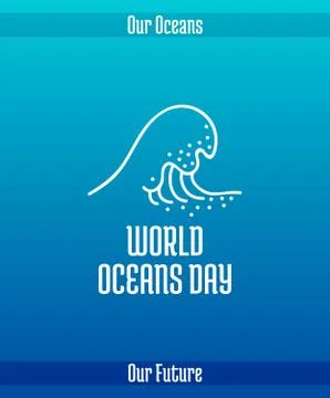 World Oceans Day Stock Illustration