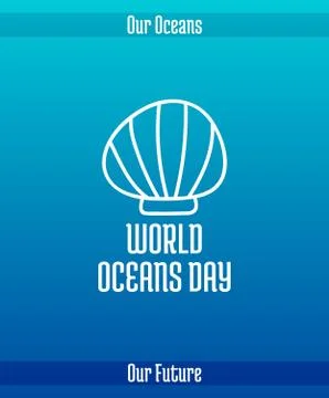 World Oceans Day Stock Illustration