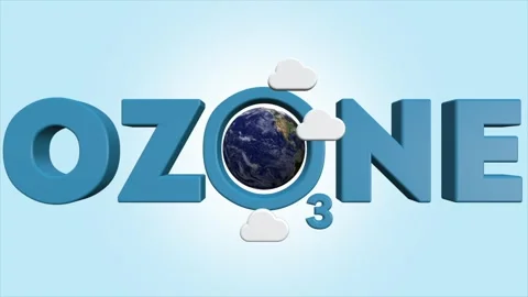 World ozone day background with earth planet and blue sky Stock Footage 330059508