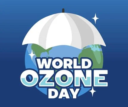 World Ozone Day to prevent global warming Stock Illustration