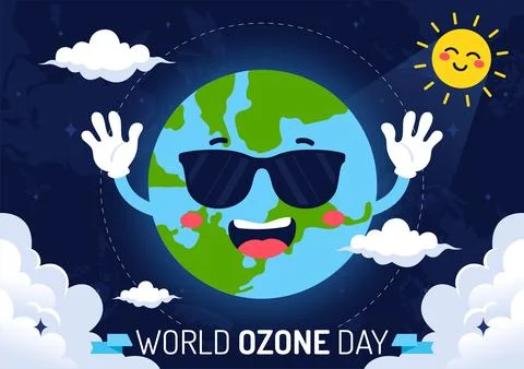 World Ozone Day Vector Illustration on September 16 To Raise Public Awarene.. Stock Illustration