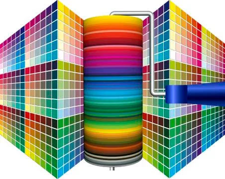 World of Paint Stock Illustration