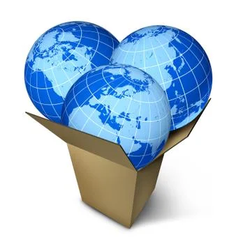 World parcel shipping 스톡 일러스트