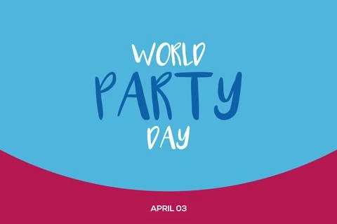 World Party Day vector background Stock Illustration