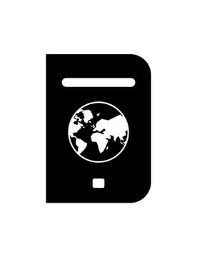World passport icon. Isolated Vector Illustration Stock Illustration