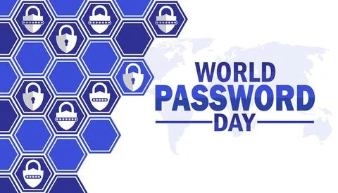 World Password Day, background Stock Illustration