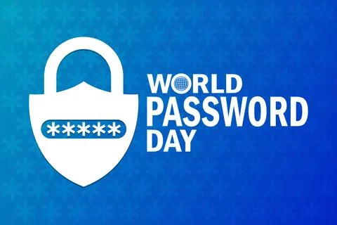 World Password Day, background Stock Illustration