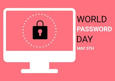 World Password Day concept Stock Illustration