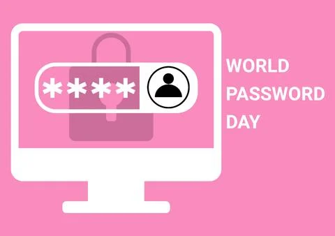 World Password Day concept 스톡 일러스트