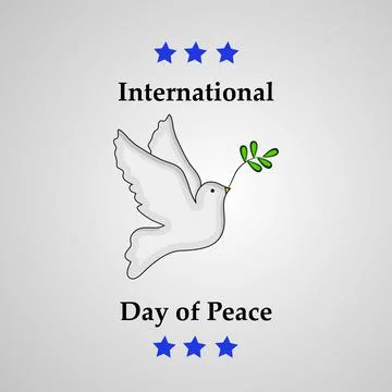 World Peace Day Background 库存插图