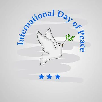 World Peace Day Background Stock Illustration