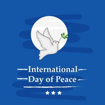 World Peace Day Background Illustrazione stock