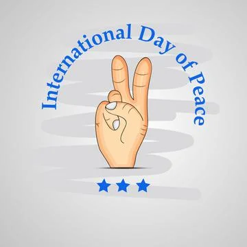 World Peace Day Background Stock-Illustration