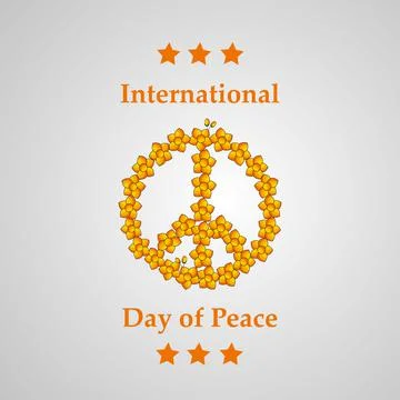 World Peace Day Background Stock-Illustration