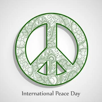 World Peace Day Stock Illustration