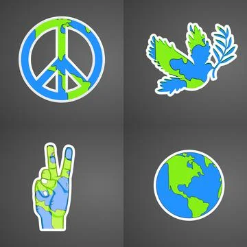 World Peace Day Stockillustratie