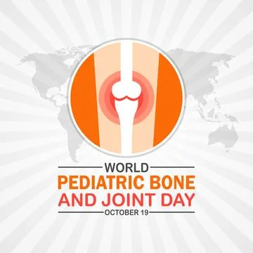 World Pediatric Bone And joint Day Stockillustratie