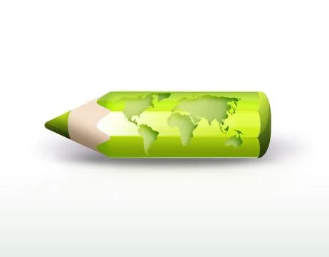 World pencil Stock Illustration