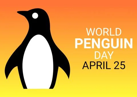 World Penguin day 스톡 일러스트