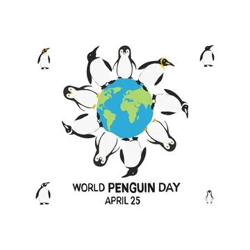 World penguin day Stock Illustration