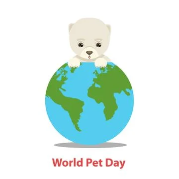 World Pet Day concept. Stock Illustration