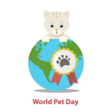 World Pet Day Stock Illustration
