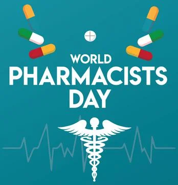 World Pharmacists Day vector template. Stock Illustration