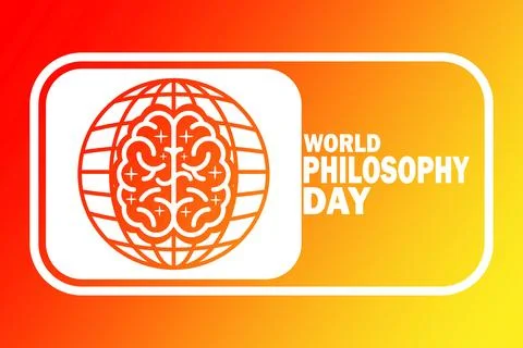 World Philosophy Day Stock Illustration