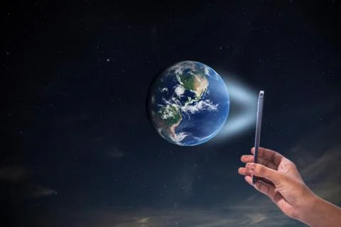 World Phone Communications Elements of this image furnished by NASA 5 写真素材