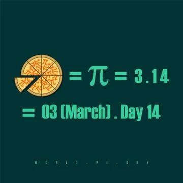 World Pi Day vector illustration Stock Illustration